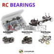 Representative image of an RCScrewZ metal-shielded bearing kit for Serpent 411 FF 1/10th #400009; exact bearing sizes and quantities vary by RC model.