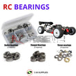 Representative image of an RCScrewZ metal-shielded bearing kit for SWORKz S35-4e 1/8 Buggy (#910036) - Electric Off-Road; exact bearing sizes and quantities vary by RC model.