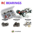 Representative image of an RCScrewZ metal-shielded bearing kit for SWORKz S14-4C/4D #SW-910034C/D; exact bearing sizes and quantities vary by RC model.