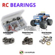 J-M SUPPLIES RC Parts Store - RCScrewZ Metal Shielded Bearing Kit tam057b for Tamiya Super Clod Buster 1/10 Electric 4WD Monster Truck (#58321) | SET