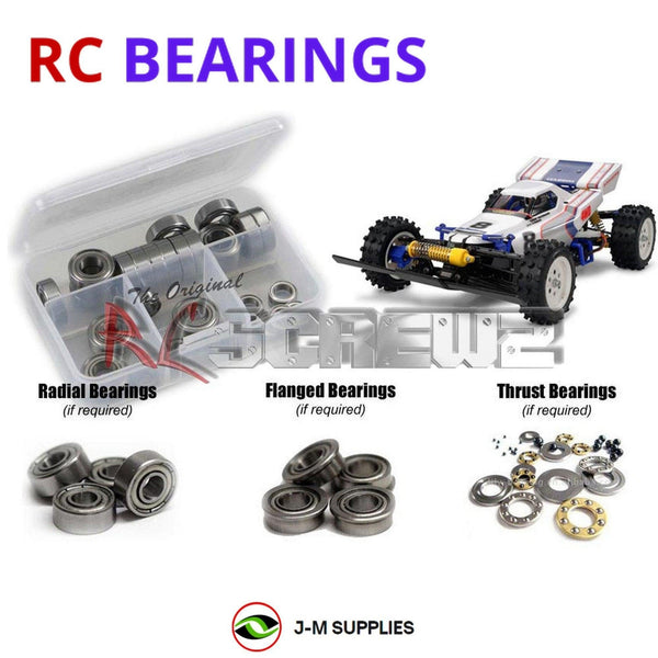 J-M SUPPLIES RC Parts Store - RCScrewZ Metal Shielded Bearing Kit tam091b for Tamiya Boomerang #58055 RC Car | UPG