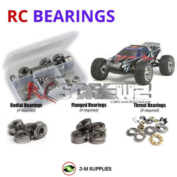 Representative image of an RCScrewZ metal-shielded bearing kit for Tamiya Vajra DB01 1/10 Electric 4WD Buggy (58497); exact bearing sizes and quantities vary by RC model.