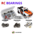Representative image of an RCScrewZ metal-shielded bearing kit for Traxxas UDR 1/7 Electric 4WD Desert Race Truck (85076-4); exact bearing sizes and quantities vary by RC model.