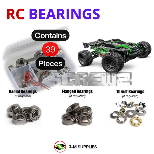 Representative image of an RCScrewZ metal-shielded bearing kit for Traxxas XRT Ultimate 8S 1/6 Race Truck (78097-4); exact bearing sizes and quantities vary by RC model.
