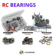 Representative image of an RCScrewZ metal-shielded bearing kit for XRAY T1 EVO2 1/10th #300002; exact bearing sizes and quantities vary by RC model.