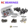 Representative image of an RCScrewZ metal-shielded bearing kit for XRAY T2R 1/10th #300101; exact bearing sizes and quantities vary by RC model.