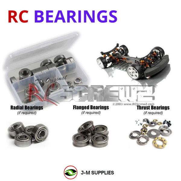 Representative image of an RCScrewZ metal-shielded bearing kit for Xray T3 2011 #300017; exact bearing sizes and quantities vary by RC model.