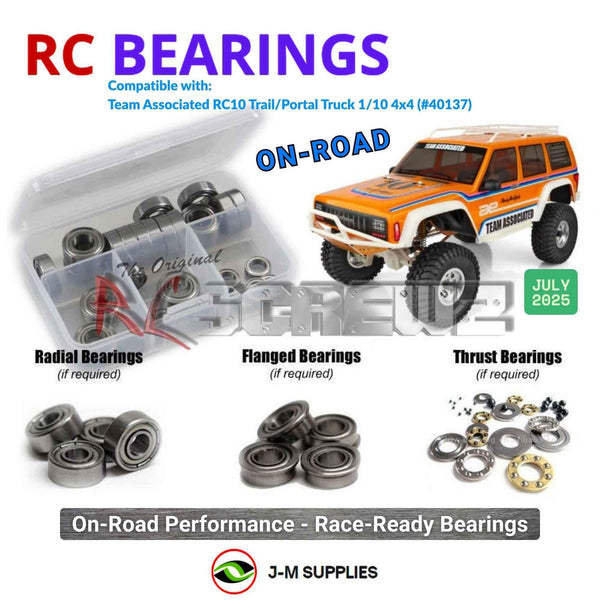 J-M SUPPLIES - RCScrewZ Metal Shielded Bearings asc158b for Associated RC10 Trail/Portal Truck 1/10 (#40137) | PRO -
