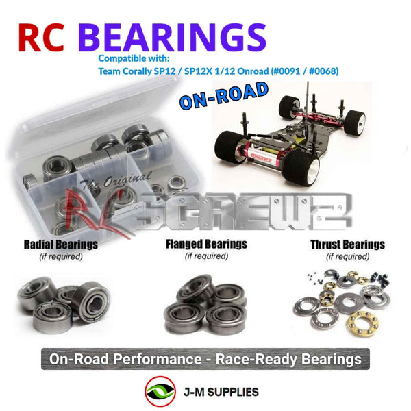 J-M SUPPLIES RC Parts Store - RCScrewZ Metal Shielded Bearings cor001b for Team Corally SP12/SP12X 1/12 Onroad #0091/#0068 | RCX