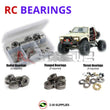 Representative image of an RCScrewZ metal-shielded bearing kit for Cross RC SG-4B 4x4 DEMON Rock Crawler (#CZRSG4B) RC Car; exact bearing sizes and quantities vary by RC model.
