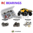 Representative image of an RCScrewZ metal-shielded bearing kit for GMade GS02 BOM TC/TR Chassis Trail Truck (GM57000/GM57003); exact bearing sizes and quantities vary by RC model.