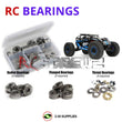 J-M SUPPLIES - RCScrewZ Metal Shielded Bearings los095b for Losi Rock Rey 4WD 1/10 Rock Racer (LOS03009T2) | SET -