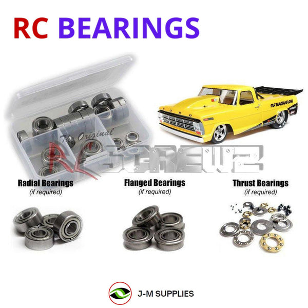 J-M SUPPLIES - RCScrewZ Metal Shielded Bearings los139b for Losi 1968 Ford F100 22S 2WD Drag Truck (LOS03045) | SET -