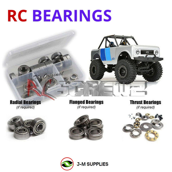 Representative image of an RCScrewZ metal-shielded bearing kit for ProLine Ambush 4x4 1/25th #400400; exact bearing sizes and quantities vary by RC model.