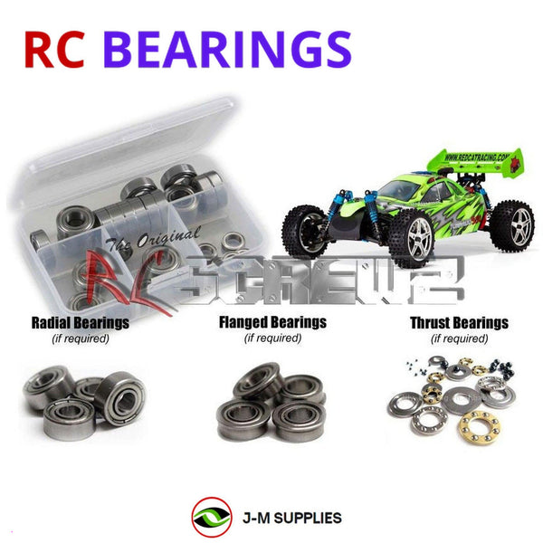 J-M SUPPLIES RC Parts Store - RCScrewZ Metal Shielded Bearings rcr031b for RedCat Racing Tornado S30 4WD 1/10 RC Car | SET
