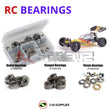 Representative image of an RCScrewZ metal-shielded bearing kit for Schumacher Cat XLS Masami #K172; exact bearing sizes and quantities vary by RC model.