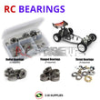 Representative image of an RCScrewZ metal-shielded bearing kit for Schumacher Cougar Classic 1/10 (#K194); exact bearing sizes and quantities vary by RC model.