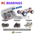 Representative image of an RCScrewZ metal-shielded bearing kit for Schumacher Storm ST2 1/10 Electric 2WD Stadium Truck(#K200); exact bearing sizes and quantities vary by RC model.