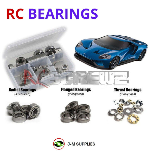 J-M SUPPLIES RC Parts Store - RCScrewZ Metal Shielded Bearings tra080b for Traxxas 4-Tec 2.0 AWD Ford GT Supercar (83056-4) | SET