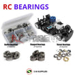 Representative image of an RCScrewZ metal-shielded bearing kit for Team XRAY NT18T 4WD 1/18 Micro Nitro Truck (#380700); exact bearing sizes and quantities vary by RC model.