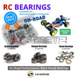 J-M SUPPLIES RC Parts Store - RCScrewZ Metal Shielded Bearings yok065b for Yokomo RO 2.0 2WD 1/10 Buggy Kit | SET