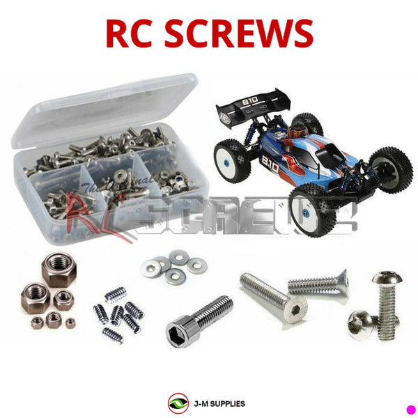 J-M SUPPLIES - RCScrewZ Metric Stainless Screw Kit los055m for Losi 810 RTR Nitro 1/8 LOSB0021 | SET -