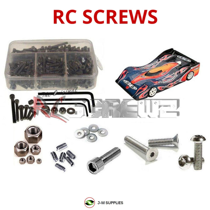 Representative image of an RCScrewZ stainless steel metric conversion screw kit for Team Associated RC12L4 1/12 2WD Pan Car (4017); exact kit contents vary by RC model.