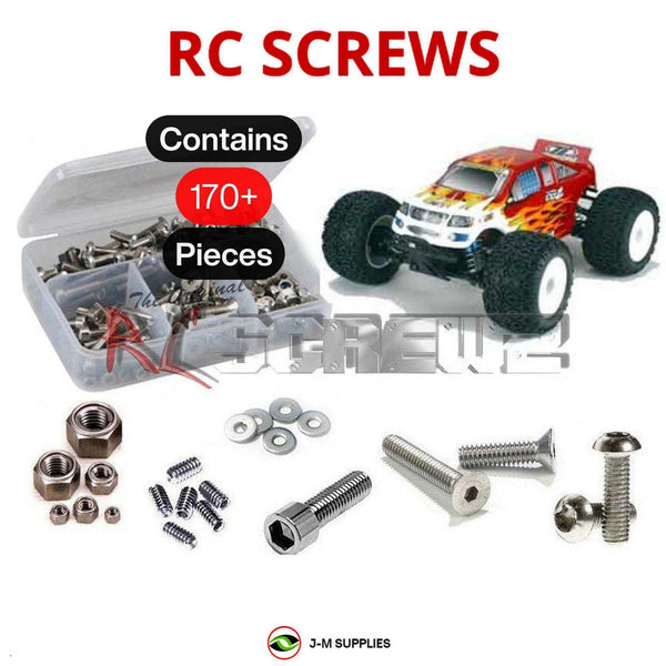 J-M SUPPLIES RC Parts Store - RCScrewZ Metric Stainless Steel Screw Kit los022m for Team Losi LST2 1/8 Nitro 4WD Monster Truck (Metric Conversion) (LOSB0015, B-0015) | PRO