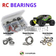J-M SUPPLIES RC Parts Store - RCScrewZ Rubber Shielded Bearing Kit ara051r for ARRMA Gorgon MEGA 550 1/10 Electric 2WD Brushed Monster Truck RTR (ARA3230, 3230) | SET