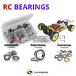 J-M SUPPLIES RC Parts Store - RCScrewZ Rubber Shielded Bearing Kit asc123r for Team Associated RC10B74.2D Team Kit 1/10 Electric 4WD Dirt Off-Road Buggy (#90037, #ASC90037) | UPG