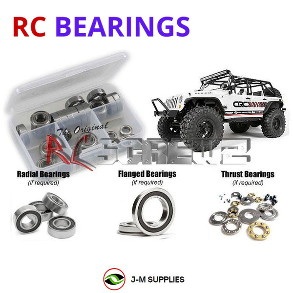 J-M SUPPLIES RC Parts Store - RCScrewZ Rubber Shielded Bearing Kit axi020r for Axial SCX10 Wrangler CR Ed. RC Car | SET