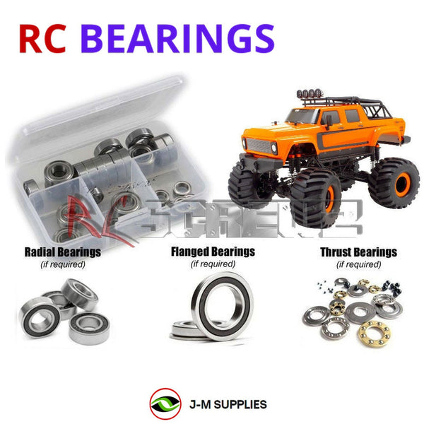 Representative image of an RCScrewZ rubber-sealed bearing kit for CEN Racing Ford B50 #8960; exact bearing sizes and quantities vary by RC model.