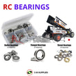 J-M SUPPLIES RC Parts Store - RCScrewZ Rubber Shielded Bearing Kit cus012r for Custom Works Outlaw 4 Sprint 1/10 (#0724) | RCX