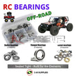 Representative image of an RCScrewZ rubber-sealed bearing kit for Cross RC UT-4 Rock Crawler 1/7th 4WD CZRUT4; exact bearing sizes and quantities vary by RC model.