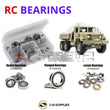 Representative image of an RCScrewZ rubber-sealed bearing kit for Cross RC HC-6 (#CZR90100040); exact bearing sizes and quantities vary by RC model.