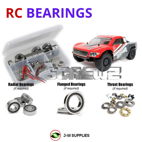 Representative image of an RCScrewZ rubber-sealed bearing kit for Team Durango DESC410R/V2; exact bearing sizes and quantities vary by RC model.