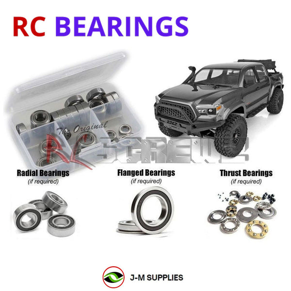 J-M SUPPLIES - RCScrewZ Rubber Shielded Bearing Kit ele001r for Element RC Knight Runner #40113 RC Car | SET -