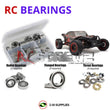 Representative image of an RCScrewZ rubber-sealed bearing kit for Kyosho Scorpion B-XXL VE 1/7 Electric 2WD Buggy (30974); exact bearing sizes and quantities vary by RC model.