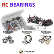 Representative image of an RCScrewZ rubber-sealed bearing kit for Kyosho TF-7 1/10 Electric 4WD Touring Car (30026); exact bearing sizes and quantities vary by RC model.
