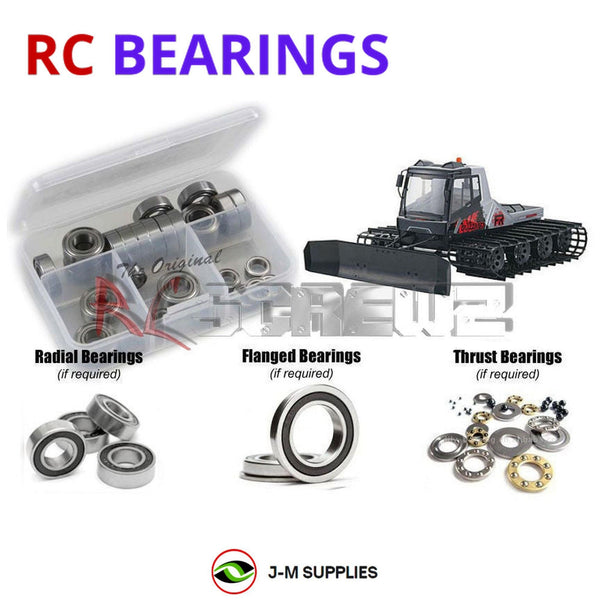 Representative image of an RCScrewZ rubber-sealed bearing kit for Kyosho Blizzard FR / 2.0 1/12 Electric Tracked (34901, 34902); exact bearing sizes and quantities vary by RC model.