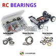 Representative image of an RCScrewZ rubber-sealed bearing kit for Kyosho Inferno MP9e Evo V2 1/8 Electric 4WD Buggy (34111); exact bearing sizes and quantities vary by RC model.