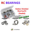 Representative image of an RCScrewZ rubber-sealed bearing kit for Kyosho Turbo Rocky 1/10 Electric 4WD Buggy (3103); exact bearing sizes and quantities vary by RC model.