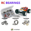 J-M SUPPLIES RC Parts Store - RCScrewZ Rubber Shielded Bearing Kit los022r for Team Losi LST2 1/8 Nitro 4WD Monster Truck (LOSB0015, B-0015) | PRO
