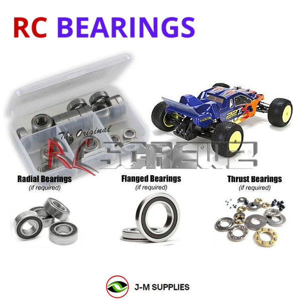 J-M SUPPLIES - RCScrewZ Rubber Shielded Bearing Kit los081r for Team Losi 22T 2.0 #TLR03004 RC Car | SET -