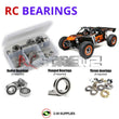 Representative image of an RCScrewZ rubber-sealed bearing kit for Losi DBXL-E 2.0 1/5 Electric 4WD Desert Buggy (LOS05020); exact bearing sizes and quantities vary by RC model.