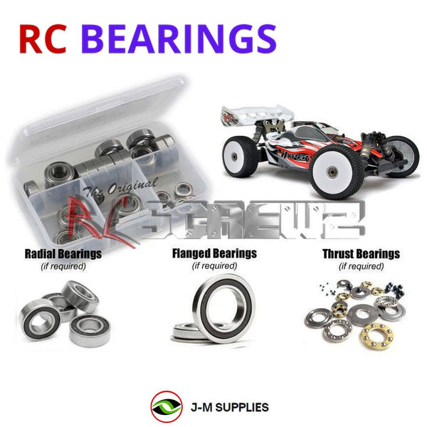 J-M SUPPLIES RC Parts Store - RCScrewZ Rubber Shielded Bearing Kit ofn081r for Ofna/Hobao Hyper VS Nitro 1/8 Buggy (#14381) | SET