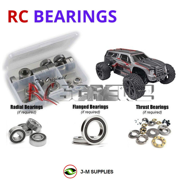 J-M SUPPLIES RC Parts Store - RCScrewZ Rubber Shielded Bearing Kit rcr046r for RedCat Blackout XTE RTR/Pro RC Car | SET