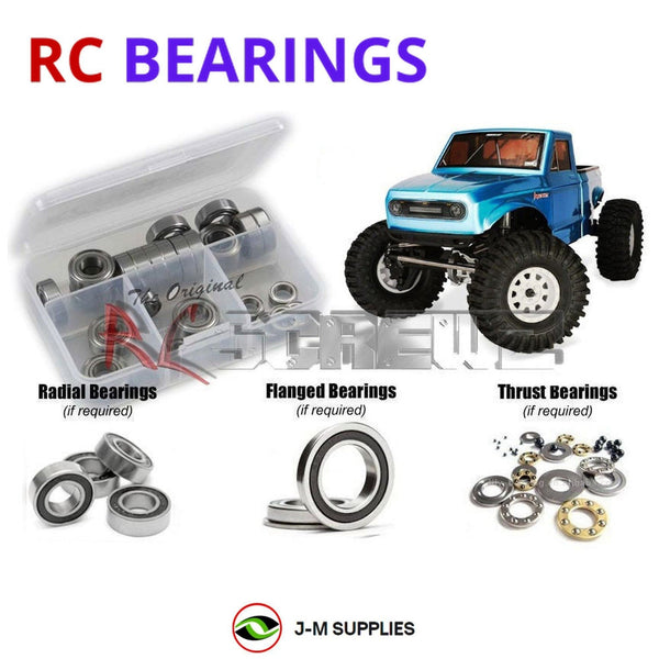 J-M SUPPLIES RC Parts Store - RCScrewZ Rubber Shielded Bearing Kit rer080r for Redcat Racing Everest Ascent / Ascent 1/10 Crawler Electric 4WD Rock Crawler (RER22767, ASCENT-RED) | SET
