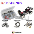 Representative image of an RCScrewZ rubber-sealed bearing kit for SWORKz S350 BK1 1/8th #910018A; exact bearing sizes and quantities vary by RC model.