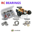 Representative image of an RCScrewZ rubber-sealed bearing kit for SWORKz Apollo 1/8th #940003; exact bearing sizes and quantities vary by RC model.